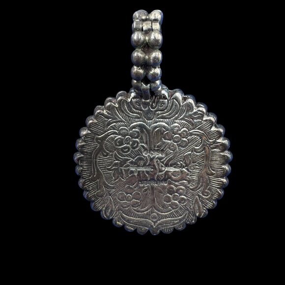 Stephen Dweck 925 Flower Pendant Goldstone Glass Beaded Necklace Abalone 1998 - Picture 12 of 16